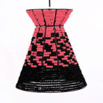 MASH-T-DESIGN-BEADED-CONE-SALMON-BLACK