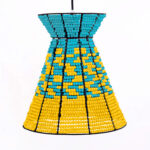 MASH-T-DESIGN-BEADED-CONE-TURQOISE-YELLOW